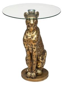 Холна маса atmosphera Wild Leopard, 40 cm, Стъкло