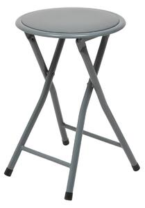 Сгъваемо столче 5five, PVC, Сиво, 45 cm