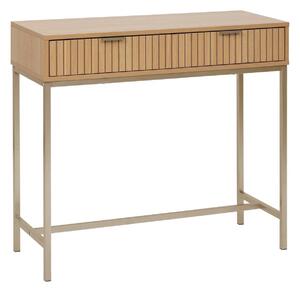 Конзолна маса 5five Tasso, 2 чекмеджета, Бежова, 90 cm