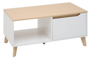 Кафе маса 5five Luma, MDF, Бяла, 90 cm