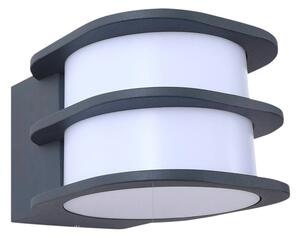 Lindby - Fyra Round LED Smart На открито Стенна лампа Сив Lindby