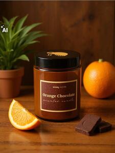 Sinsay - Свещ Orange Chocolate - кaфяв