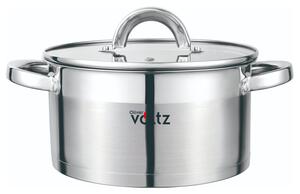 Тенджера Oliver Voltz OV51210S18, 2.6 л, 18x10.5 см, Мерителна скала, Дебело дъно, Индукция, Инокс