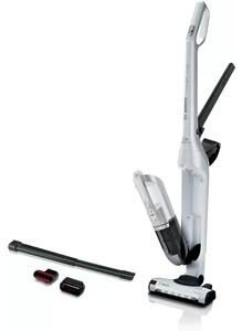 Прахосмукачка Bosch BBH3ALL28, вертикална, безжична, 0,4 л. контейнер, 2 нива на мощност, до 55 мин. време на работа, бяла