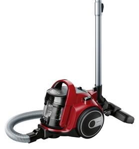 Прахосмукачка Bosch BGC05AAA2, без торба, 700 W, 1.5 л. капацитет на контейнера, енергиен клас A, PureAir филтър, EasyClean технология, червена