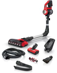Прахосмукачка Bosch Unlimited 7 ProAnimal BBS711ANM, безжична, 0,3 l контейнер, 3 нива на мощност, до 40 мин. време на работа, червена