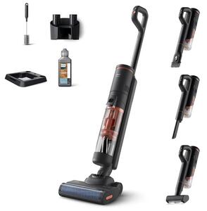 Прахосмукачка Philips XW6264/11, вертикална, безжична, за сухо и мокро почистване, 0.450 л. капацитет на контейнера, до 30 минути време на работа, 3 режима на почистване, черна