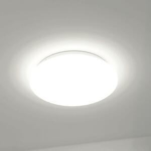 DOTLUX LED осветление за таван LUNA, бяло, Ø 49 cm, 33 W, CCT IP44, Бял, Баня, Пластмаса, Модерен