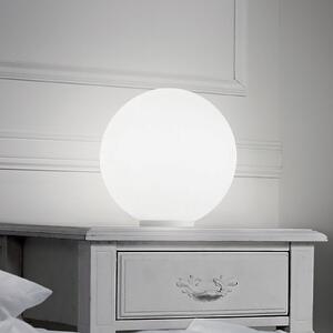 Ideallux Ideal Lux Настолна лампа Mapa, Ø 20 cm, опалово стъкло, сферична, E27, Бял, Дневна/трапезария, Стъкло, Глобус