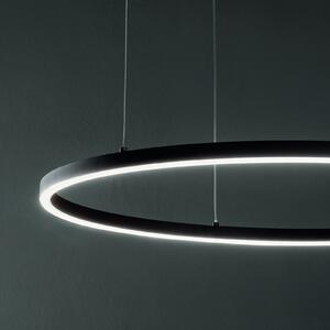 IDEAL LUX Ideal Lux LED висяща лампа Oracle Slim Ø 90 cm бяла 3000 K, Бял, Дневна/трапезария, Метал, Модерен