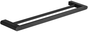 Mexen Adox двойна закачалка за хавлии, черна - 7018225-70