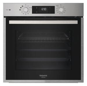 Фурна за вграждане Hotpoint Ariston HAO 478PSU1F X, клас A++, 71л. обем, пиролитично почистване, Gentle Steam, Multiflow технология, инокс