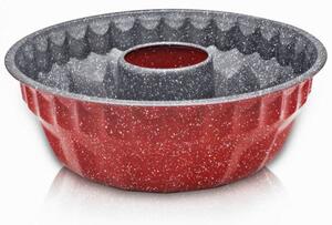 Форма за кекс Voltz V51223RE, мраморно покритие, 26.5 см, червена
