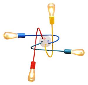 LED детски плафониер OXFORD 4xE27/10W/230V