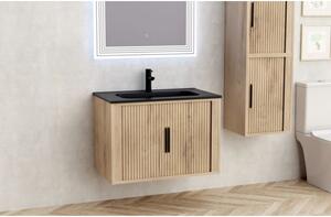 ШКАФ ЗА БАНЯ AREZZO 8045 WOODEN 80X45X55 С УМИВ
