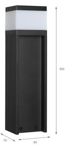 Външна лампа VESPER 1xG9/5W/230V IP44 30 см черна