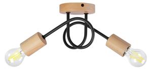 Плафон OXFORD 2xE27/15W/230V бор/черен