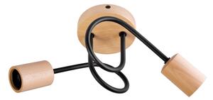 Плафон OXFORD 2xE27/15W/230V бор/черен