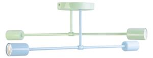 Плафон CAMBRIDGE 4xE27/15W/230V зелен/син