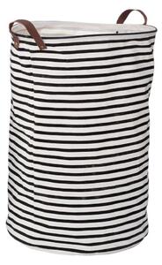 Черно-бял текстилен кош за пране 54 l Stripe – Premier Housewares