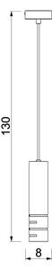 Полилей на кабел FUNDA 3xE27/15W/230V бежов