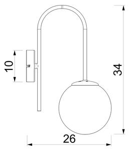 Стенно осветително тяло CAMBRIDGE 1xE14/15W/230V зелено