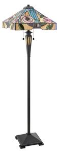 Endon 64383 - Подова лампа в стил Тифани WILLIOW 2xE27/60W/230V Ø 42,5 см
