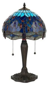 Endon 64090 - Настолна лампа Tiffany DRAGONFLY 2xE27/60W/230V, Ø 30 см