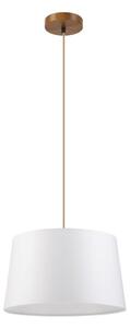 Полилей на кабел AIDA, 1xE27/60W/230V, Ø 35 cm, дъб/кафяв/бял