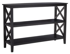 Черен стелаж от масивен бор 120x81x40 cm Heritage – Premier Housewares