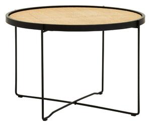 Ратанова кръгла масичка за кафе в естествен цвят ø 60 cm Depok – Premier Housewares