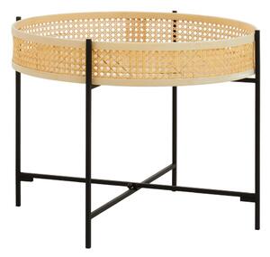 Ратанова кръгла масичка за кафе в естествен цвят ø 60 cm Depok – Premier Housewares