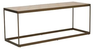 Кафява/в естествен цвят масичка за кафе с дъбов плот 40x120 cm Grenoble – Premier Housewares