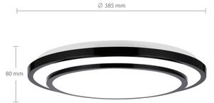 BRILAGI-LED Димируема лампа LUCIANO LED/48W/230V 3000-6500K ø 39 см черен + д.у