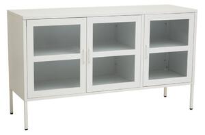 Бяла стоманена витрина 140x80x45 cm Acier – Premier Housewares