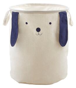 Бяла текстилна детска кошница за играчки ø 39x48 cm Mimo Dog Face – Premier Housewares