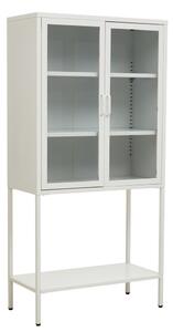 Бяла стоманена витрина 75x150x35 cm Acier – Premier Housewares