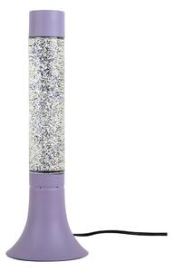 Лилава настолна лампа със стъклен абажур (височина 37,5 cm) Astro Glittler – Leitmotiv