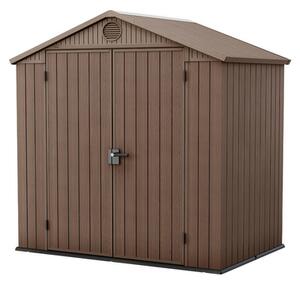 Градинска барака Keter Darwin имитация на дърво 121x190x221 см 6х4ft Evotech+ пластмаса