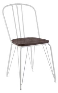 Бял/в естествен цвят трапезен стол от масивен бряст District – Premier Housewares