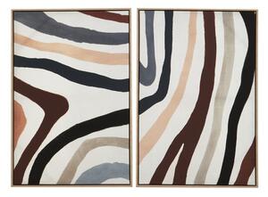 Картини в комплект 2 бр. с включена рамка/върху платно 63x93 cm Astratto – Premier Housewares