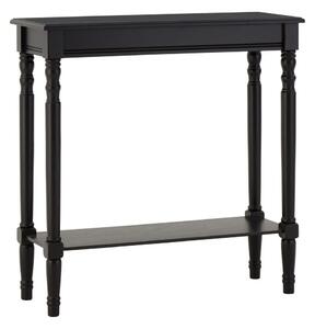 Черна конзолна маса от масивен бор 30x80 cm Heritage – Premier Housewares