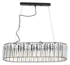 Метално висящо осветително тяло със стъклен абажур Akiko – Premier Housewares