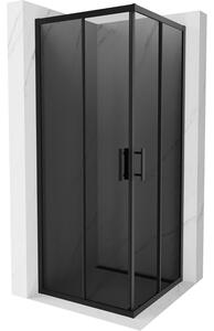 Mexen Rio квадратна душ кабина 80 x 80 см, графит, черна - 860-080-080-70-40