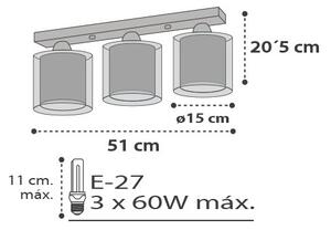 Dalber D-41413E - Детскo Лампа за таван CLOUDS 3xE27/60W/230V
