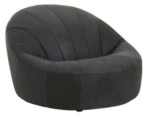 Черно кожено кресло Hoxton – Premier Housewares