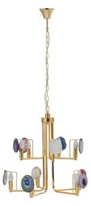 Метално висящо осветително тяло в златист цвят Glamour – Premier Housewares