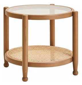Кръгла странична масичка със стъклен плот ø 57 cm Cebu – Premier Housewares