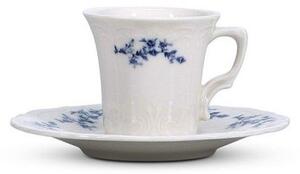 Бяла/синя порцеланова чинийка ø 12 cm Retro – BonBistro