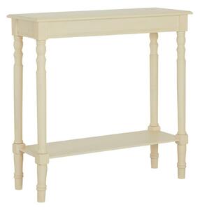 Конзолна маса от масивен бор в цвят слонова кост 30x80 cm Heritage – Premier Housewares